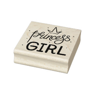 Princess Girl Rubber Briefmarke Gummistempel