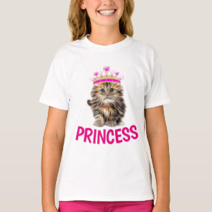 PRINCESS Girls Cat T - Shirt