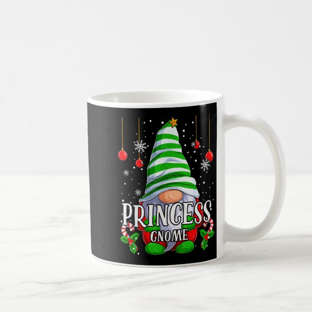 Princess Gnome Christmas Pajamas Matching Family G Kaffeetasse (Rechts)