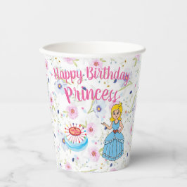 Princess Happy Birthday Paper Cup Pappbecher