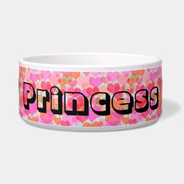 Princess Hearts Fur Baby Food Bowl Napf