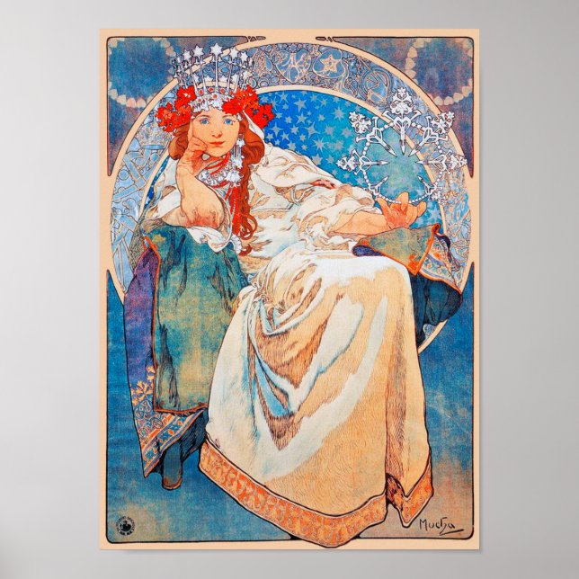 Princess Hyacinth, Mucha Poster (Vorne)