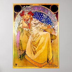 Princess Hyacinth Poster von Alphonse Mucha