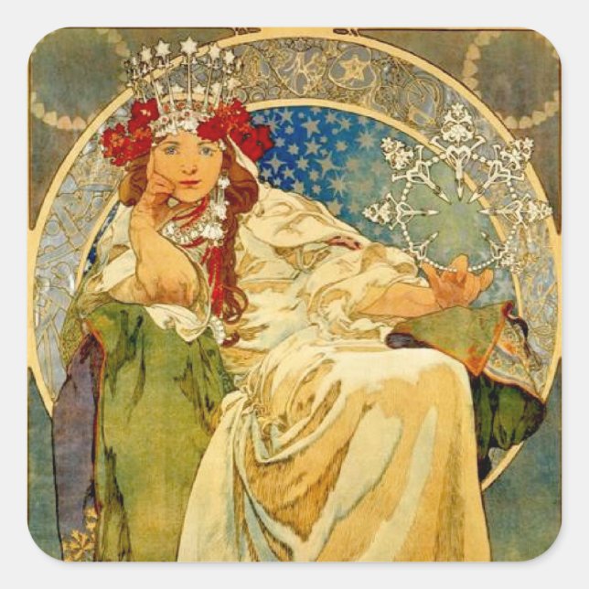 Princess Hyacinth Quadratischer Aufkleber (Vorderseite)