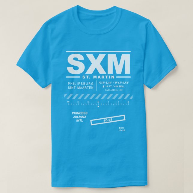 Princess Juliana International Airport SXM T - Shi T-Shirt (Design vorne)