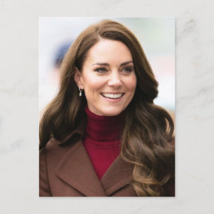 Princess Kate braun stilisiert Postkarte