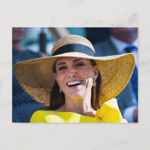 Princess Kate gelb stilisiert Postkarte
