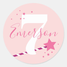 Princess Kindergeburtstag Party Runder Aufkleber