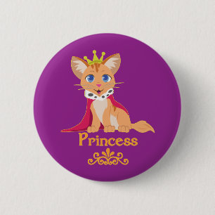 Princess Kitten Button