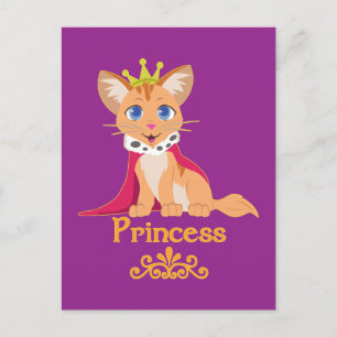 Princess Kitten Postkarte