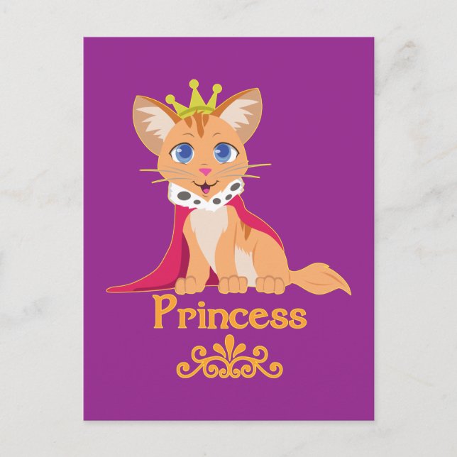Princess Kitten Postkarte (Vorderseite)