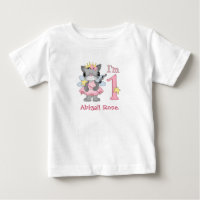 Princess Kitty 1. Geburtstag Baby T - Shirt
