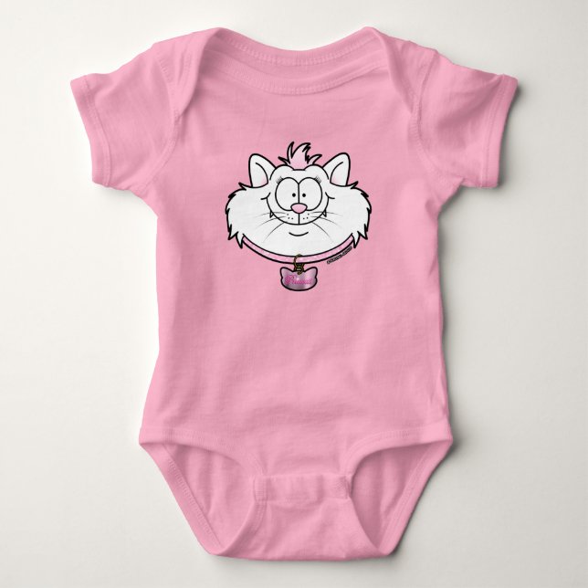 Princess Kitty Baby Jersey Bodysuit Strampler (Vorderseite)