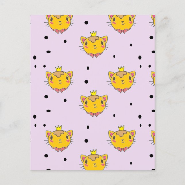 Princess Kitty Cat auf lila (Vorderseite)