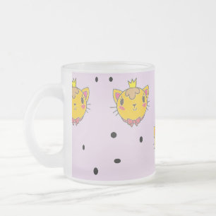 Princess Kitty Cat auf lila Mattglastasse