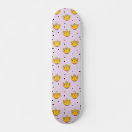 Princess Kitty Cat auf lila Skateboard
