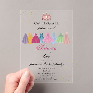 Princess Kleider Märchenkleidung Mädchen zum Gebur Acryleinladungen