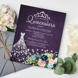 Princess Kleidung Budget quinceanera Einladung