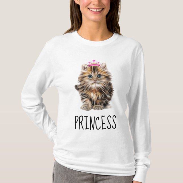 PRINCESS Ladys CAT KITTEN T - Shirt (Vorderseite)