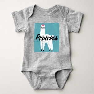 Princess Lama Design - Baby Jersey Bodysuit Baby Strampler