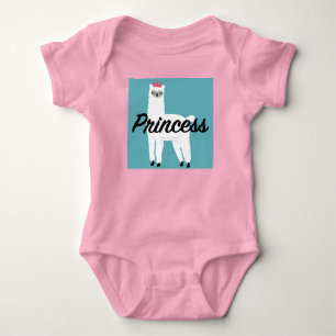 Princess Lama Design - Baby Jersey Bodysuit Strampler