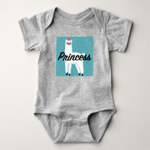 Princess Lama Design - Baby Jersey Bodysuit Strampler