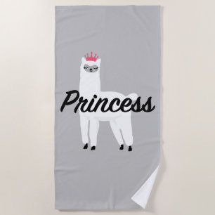 Princess Lama Design - Girls' Fine Jersey T - Shir Strandtuch