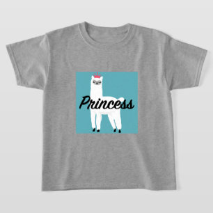 Princess Lama Design - T - Shirt für Mädchen