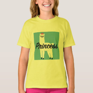 Princess Lama Design - T - Shirt für Mädchen