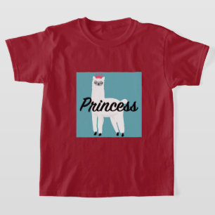 Princess Lama Design - T - Shirt für Mädchen