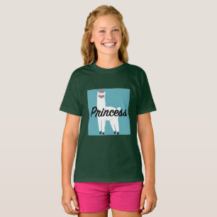 Princess Lama Design - T - Shirt für Mädchen