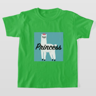 Princess Lama Design - T - Shirt für Mädchen