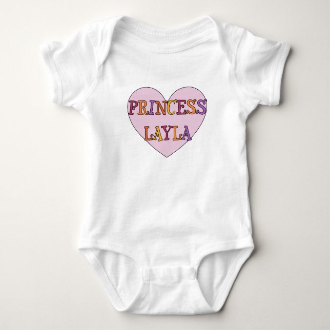 Princess Layla Baby Outfit Strampler (Vorderseite)