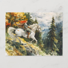 Princess Leap Rosstrappe Legend Watercolor Postkarte
