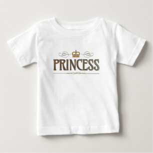 Princess Lettering - Große Mittelalterliche Königl Baby T-shirt