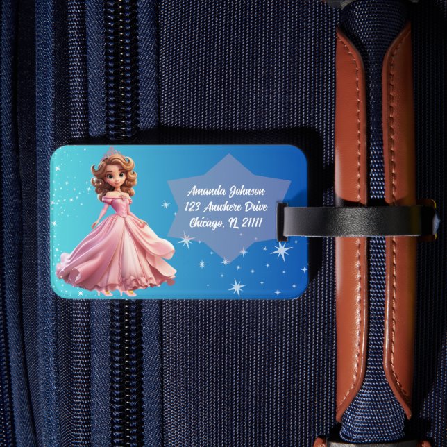 Princess Luggage Tag Gepäckanhänger (Rückseite Insitu 2)