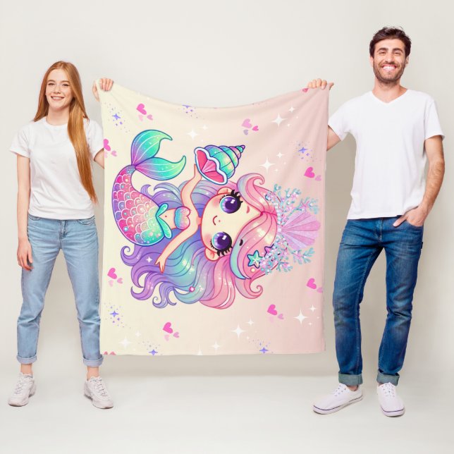 Princess Mermaid Blanket Fleecedecke (Beispiel)