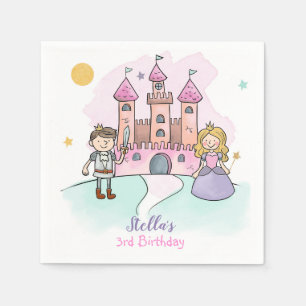 Princess Napkins Fairytale Party Girl Birthday Serviette