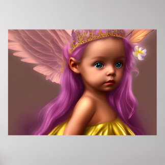 Princess Niedlicher kleiner Mädchenschmetterling l Poster