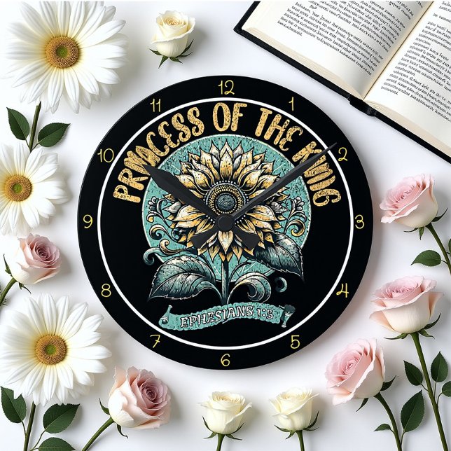 Princess of The King Art Runde Wanduhr (Von Creator hochgeladen)