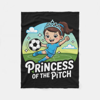 Princess Of The Pitch Soccer For Girls Kids  Fleecedecke