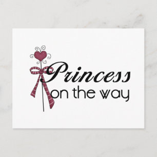 Princess on the Way - Customized Postkarte