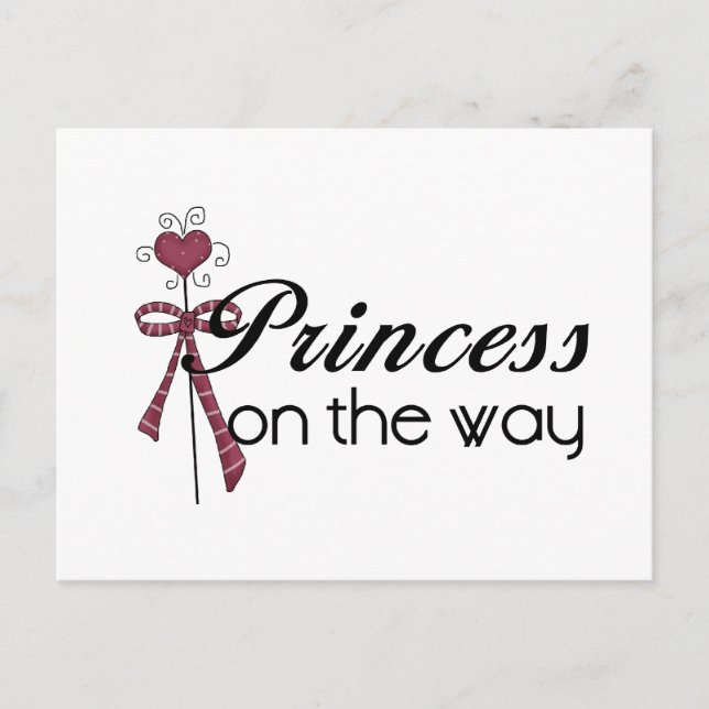 Princess on the Way - Maßgeschneiderte Postkarte (Vorderseite)