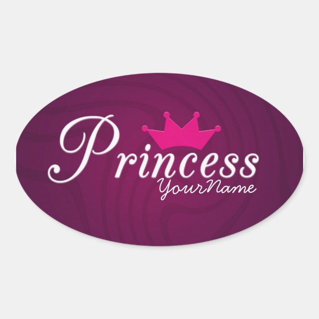 Princess Oval Stickers (Vorderseite)