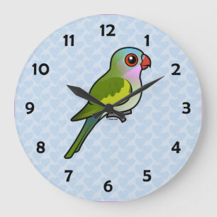 Princess Parrot Große Wanduhr