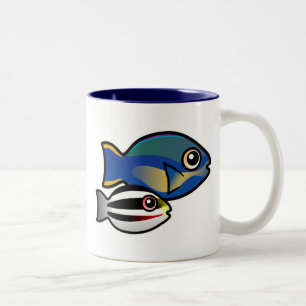 Princess Parrotfish mit Baby Zweifarbige Tasse
