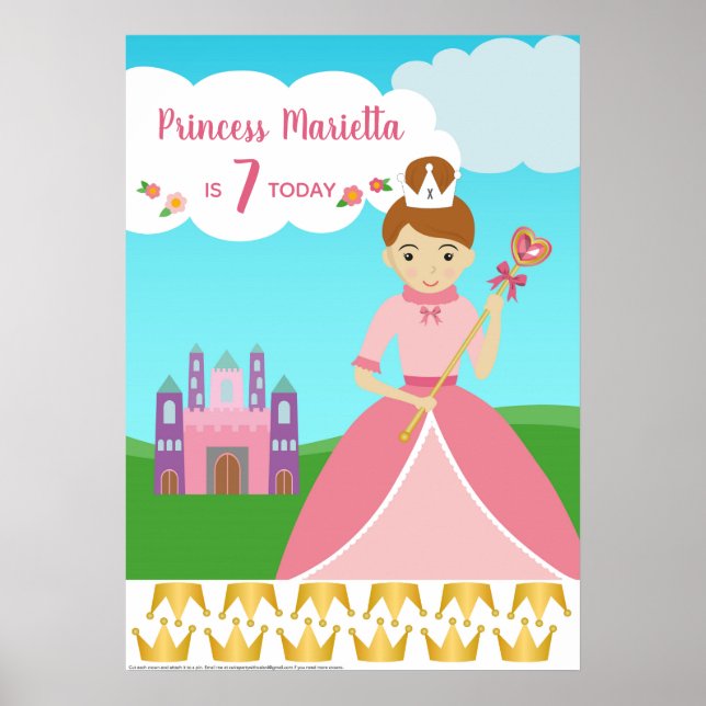 Princess Party Button Der Schwanz Poster (Vorne)