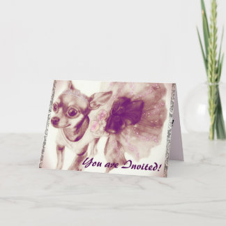 Princess Party Chihuahua Einladungen