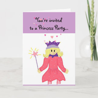Princess Party Einladung