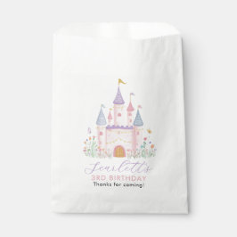 Princess party favors Girls Birthday Pastel Castle Geschenktütchen